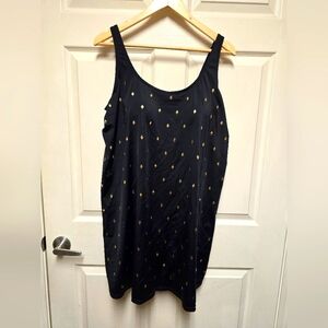 Swimsuits For All SWIMDress Black with Gold Accents Sz20